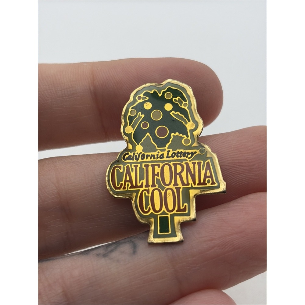 California Lottery California Cool Lapel Hat Pin